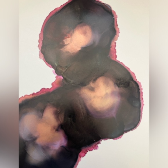 New Original Signed Artwork Alcohol Ink on Paper 156 - Picture 3 of 5